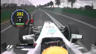 F1 2013  Melbourne  Lewis Hamilton Race Onboard [upl. by Faden260]