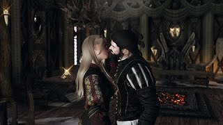 Marriage at Hjertesten Hall Skyrim 1080p [upl. by Nations]