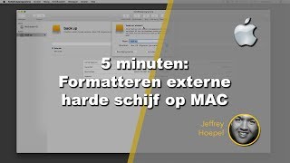 5 minuten Formatteren externe harde schijf op MAC  May2Learn [upl. by Rolyt999]