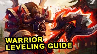 Classic WoW Warrior Leveling Guide  Talents Rotation amp Weapon Progression [upl. by Wrench]