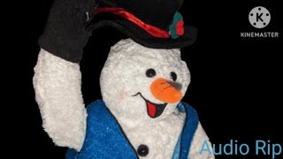 Gemmy Spinning Snowflake Snowman Audio Rip [upl. by Jonas]