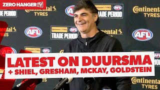 Essendons Adrian Dodoro speaks on Duursma Shiel Gresham McKay Goldstein  AFL Trade Period [upl. by Namwob789]