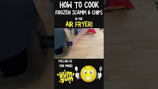 Air Fryer Frozen Scampi And Chips shorts [upl. by Ardnu]