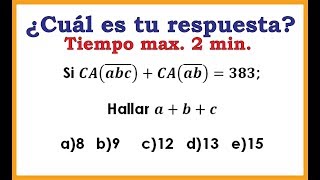 COMPLEMENTO ARITMÉTICO ¿Cuál es tu respuesta [upl. by Euphemia]