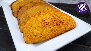 EMPANADAS DE PLATANO AMARILLO O MADURO Rellenas de carne de res y queso [upl. by Onibla]