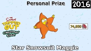 TSTO  Christmas Event  Star Snowsuit Maggie  Personal Prize 2016 [upl. by Rego]