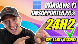 How to install Windows 11 24H2 on Unsupported PC Early Access 2024 [upl. by Dierolf]