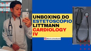 UNBOXING do estetoscópio LITTMANN CARDIOLOGY IV [upl. by Attehcnoc]