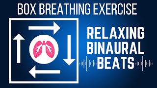 Try Box Breathing with Theta Binaural Beats  Boxed Breathing Exercise  TAKE A DEEP BREATH [upl. by Annelak]