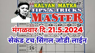 KALYAN MATKA TIPS AND TRICKS MASTER TODAY 2152024 KALYAN TODAY TEBLE TRICK LINE JODI [upl. by Eiramait]