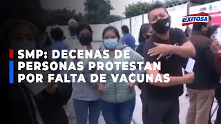 🔴🔵 SMP Decenas de personas protestan por falta de vacunas [upl. by Nafets]