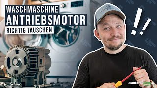 Antriebsmotor Waschmaschine wechseln  so geht es [upl. by Ryhpez]