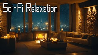 0004  SciFi Relaxation  Blade Runner Ambiance Rainy Futuristic City Part 2 [upl. by Anyl]