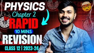 Electrostatic Potential amp Capacitance in 10 mins 😱🔥 CH 2 Physics Class 12 202324 Rapid Revision 😱✅ [upl. by Arten]