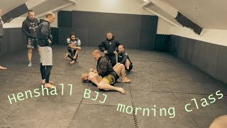 HENSHALL BRAZILIAN JIU JITSU  morning class [upl. by Nairadal]