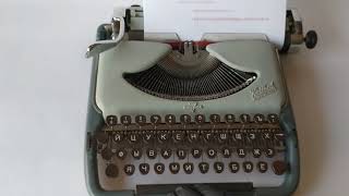 Groma Kolibri Typewriter Test  oldschoolvibesetsycom [upl. by Malamud]