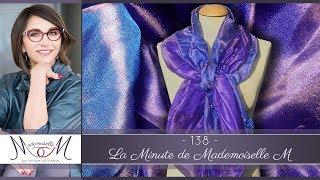 8 façons de nouer un grand foulard carré  La Minute de Mademoiselle M138 [upl. by Oal163]