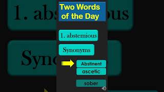 English Vocabulary  meaning of Abstemious  Abstemious  Learn English [upl. by Hecht]