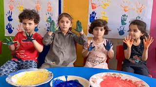 Learn Color with Paint  Color Mixing Activity  Paras Premier School [upl. by Rashidi971]