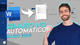 COMO FAZER O SUMÁRIO AUTOMÁTICO ABNT FÁCIL E RÁPIDO [upl. by Ailat]