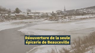 Réouverture de la seule épicerie de Beauceville [upl. by Gorski]