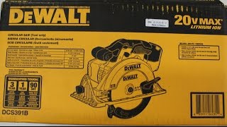 Great Buy  DeWALT 20V MAX Circular Saw Unbox and Field Test  DCS391B [upl. by Midas370]