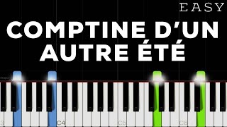 Yann Tiersen  Comptine d’un autre été Amélie  EASY Piano Tutorial [upl. by Arabeila]