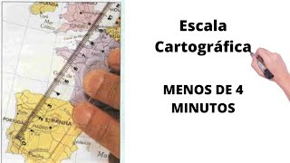 Aprenda Escala Cartográfica em 4 MINUTOS [upl. by Ellinehc]