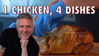 How a Butcher Makes 4 Dishes From 1 Rotisserie Chicken — Give a Chef [upl. by Inaluiak]