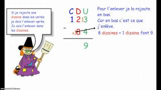 la technique opératoire de la soustraction [upl. by Adiell]