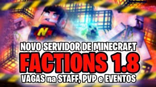 SERVIDOR de FACTIONS 18 com PREMIAÇÃO para MINECRAFT PIRATA e ORIGINAL [upl. by Ahsekad565]