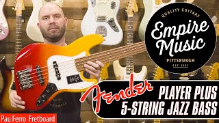 Fender Player Plus Jazz Bass 5String Pau Ferro Fretboard  EMPIRE MUSIC [upl. by Yerkovich]