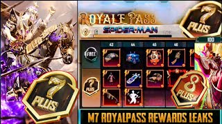 M7 and M8 Royalpass 1 to 50 Rp Leaks🔥Month 7 Rp Rewards 🔥 Month 7 Royalpass Leaks [upl. by Lledrev]