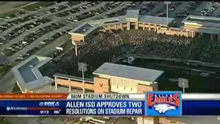 Trustees OK up to 2M for Allen ISD stadium repairs if needed [upl. by Clementas]