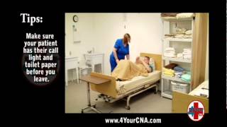 Instructional Video for Assisting Resident with Bedpan [upl. by Ahasuerus265]