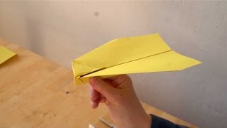 How To Fold an Origami Airplane 02  Falte Dir ein Origami Papierflieger 02 [upl. by Juni]