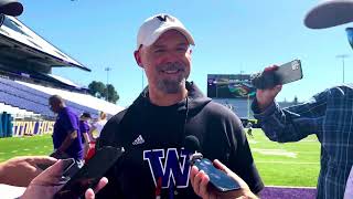 Husky Football Fall Camp Day 12 Post Practice Interviews  August 16 2023  Coach Ryan Grubb [upl. by Lorraine]