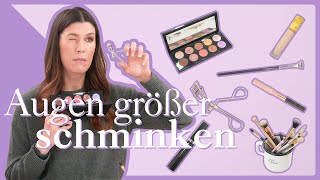 Augen größer schminken  Super einfach und schnell [upl. by Rice661]