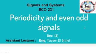 Periodic and Aperiodic Signals [upl. by Ellenar]