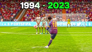 Free Kicks From FIFA 1994 to 2023 [upl. by Nehr702]