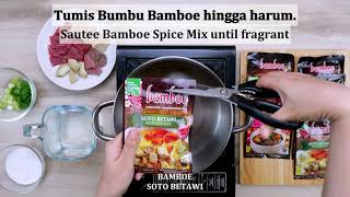 Bamboe Betawi Soto Soup  Bamboe Soto Betawi [upl. by Ettelocin589]