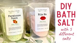 DIY Bath Salts  Hydrating Bath Salts using 5 ingredients [upl. by Onifled]