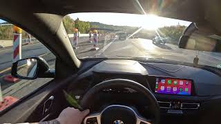 Calm Autumn Afternoon POV Drive on German Autobahn car sound only [upl. by Dronel177]