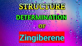 Structure Elucidation of Zingiberene [upl. by Nosduh]