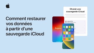 Restaurer un iPhone ou un iPad depuis une sauvegarde iCloud  Assistance Apple [upl. by Piselli]