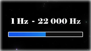 1 Hz  22000 Hz Sound Test  Full Frequency Sweep [upl. by Yesmar774]