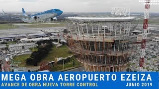 Mega Obra Ampliación Aeropuerto Ezeiza JUNIO 2019 Bs As Argentina desde drone [upl. by Timotheus]