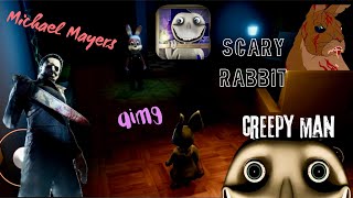 Creepy man and Rabbit vs Bully Michael Mayers ROBLOX [upl. by Birecree788]