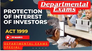 Protection of interest of depositors Act 1999 HP departmental exams HIPA [upl. by Inalaehak]