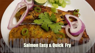 Wild Salmon Fry  Simple amp Easy  How To Make Quick Salmon Fry  🌶 🌶 Fish Fry  Lets Cook ForUs [upl. by Archer]